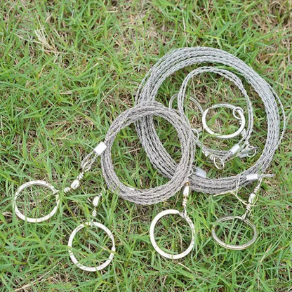 1-3M Outdoor Hand Drawn Rope Saw Portable Stainless Steel Wire Saw Manual Cutting Chain Camping Hiking Survive Woodworking To