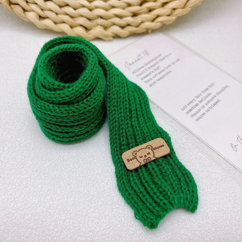 DIY Doll Clothes Casual Wear Scarf 20cm Cotton Doll Knitted Scarf Doll Multi-colors Little Bear Scarves Dolls Accessories - G