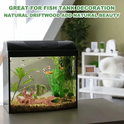 1PC Wooden Aquarium Landscape Decoration Natural Aquarium Sinkable Driftwood For Fish Tank Reptile Climbing Branches RandomSt