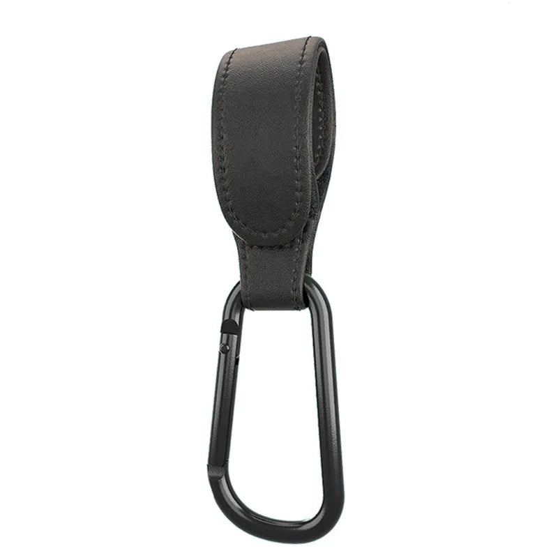Baby Stroller Hook Fashion PU Leather Adjustable Pram Hook Cart Organizer Diaper Bag Hanger Children Boy Girl Travel Accessor