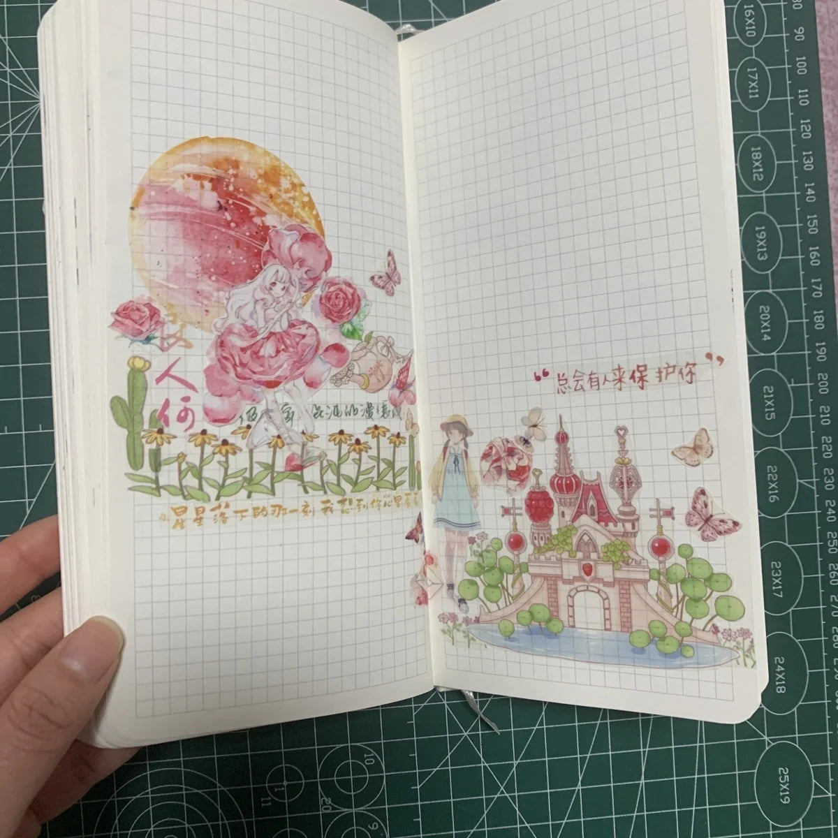 Weekly Planner Journal Notebook ‌Stylish Minimalist Cute Planning Diary Creative Portable Small Grid Notebooks Diary Statione