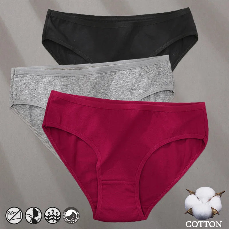 Cotton Panties Jacquard Design Pattern Women Panties Underwear Sexy Female Lingerie Briefs Solid Color Intimate Pantys for Wo