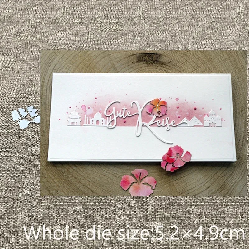 New Craft Metal die cuts Cutting Die famous buildings Decorative scrapbooking Album Paper Card Craft Embossing die cuts desig