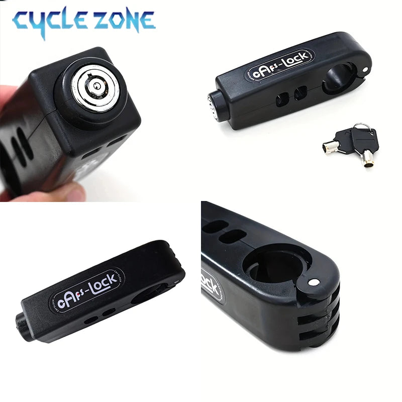 Bike Anti-Theft Lock Electric Bicycle Brake Handlebar Grip Lock Portable Prevent Theft Bike Motorcycle Locks Cycling Accessor