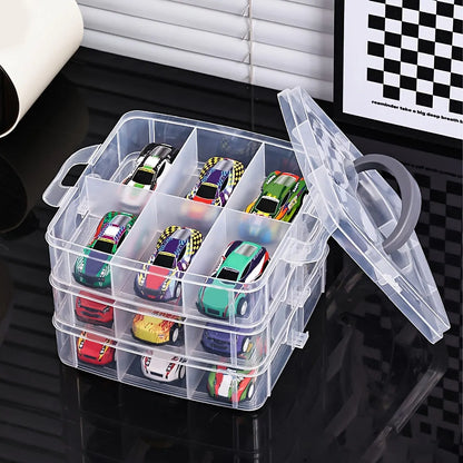 1pc Transparent and Minimalist Toy Storage Box, Dustproof and Moisture-Proof, Jewelry, Earrings, Portable Storage Box