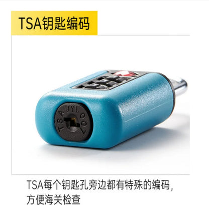 Approved Luggage Lock 3 Digit Combination Password Lock Travel Suitcase Security Padlock Black