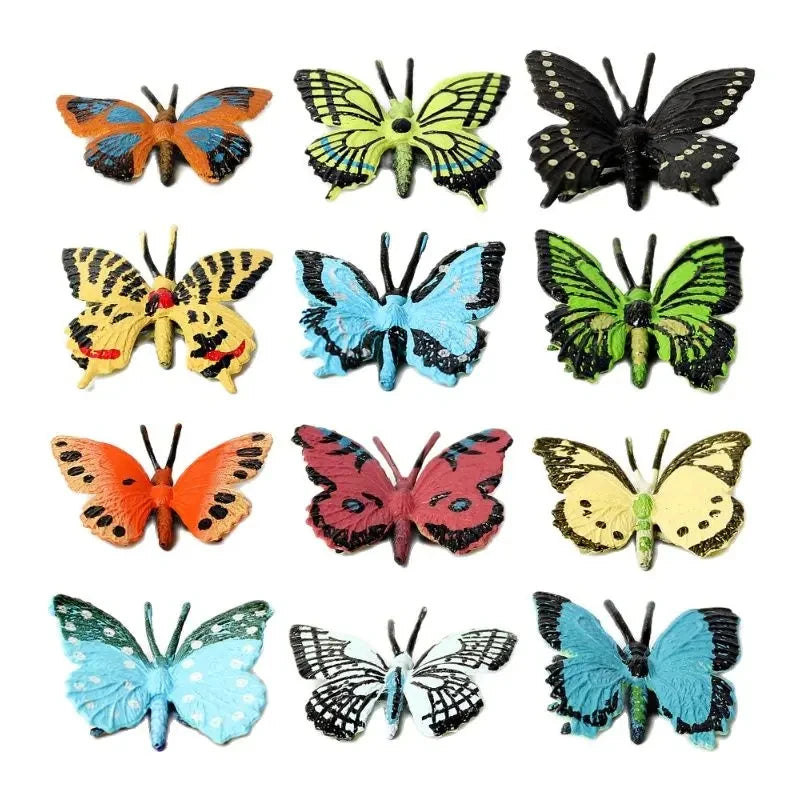 Simulation Plastic Animal Figurines Collection - Marine, Land & Insect Animals Miniature Set Toy for Kids Gift Playset Model 