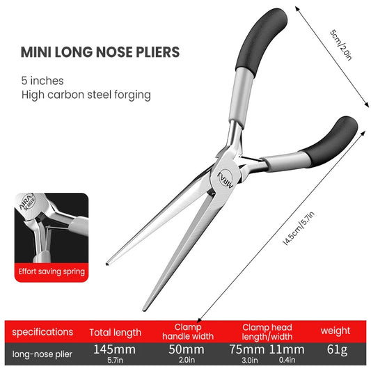 Pointed Nose Pliers, Long Nose Pliers, Multifunctional Manual Small Needle Pliers, Mini Electrician Specific Pointed Nose Pli