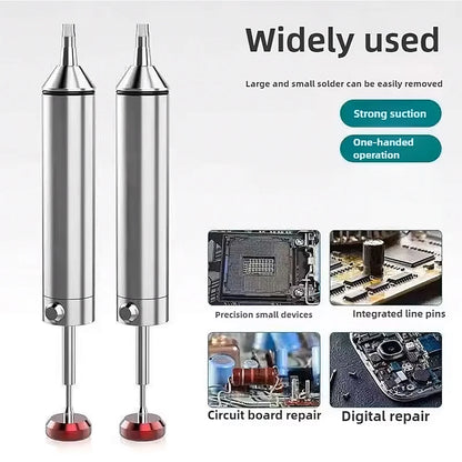 Aluminum Desoldering Pump Suction Tin Gun Soldering Sucker Pen Powerful Vacuum Iron Welding Repair Tool for Electronic Compon
