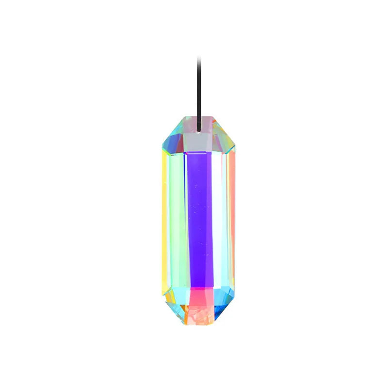 Sun Catcher Prism, Colorful Hexagonal Hanging Sun Catcher, Rainbow Catcher for Window, Room, Chandelier, Garden Home Decorati