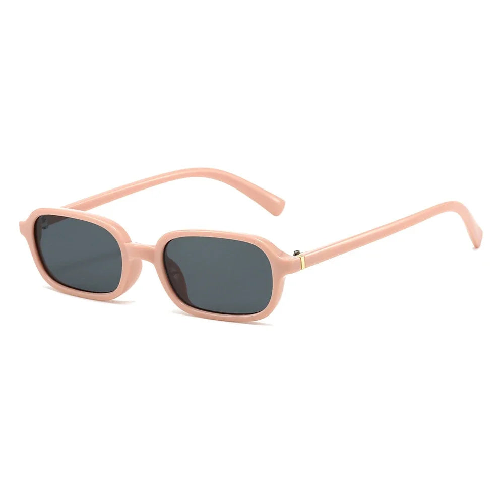KLASSNUM Vintage Sunglasses Men Women 2026 Trendy Eyewear Rectangle Sun Glasses Anti UV400 Shades Eyepiece Small Square Glass