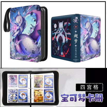 Pokemon Binders 9 Pocket 900 Cards Zipper Toploader Mimikyu Loose Leaf Collectible Card Album Storage Organizer Custom Fans G