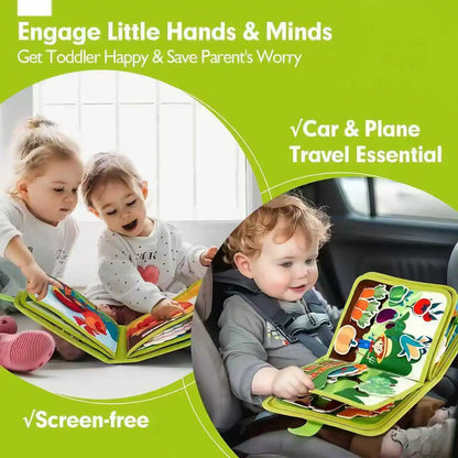 Baby Early Education Schoolbag Safe Felt Interactive Busy Board Alphabet Educational Toy for Children Felt Alphabet Learning 
