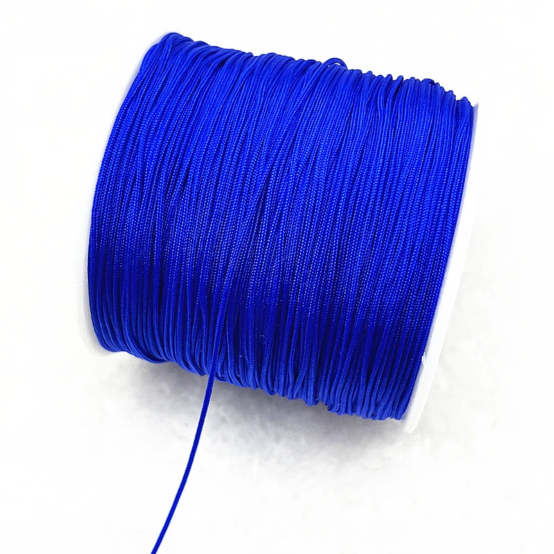 NEW 0.4/0.8/1.0/1.5mm Nylon Cord Thread Chinese Knot Macrame Cord Bracelet Braided String DIY Tassels Beading Shamballa Threa