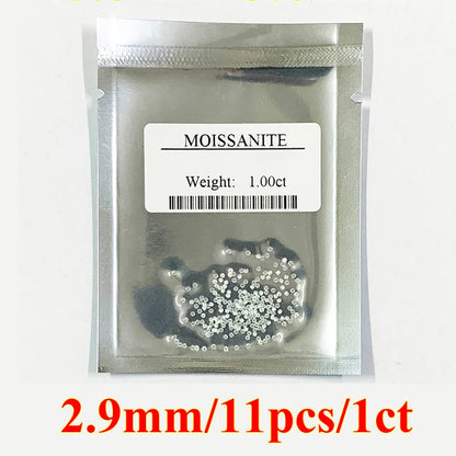 [ Full Size 0.7mm-20mm ] 1CT Small Size Loose Moissanites Stones D Color VVS1 Gemstone Lab Grown Moissanite Diamonds