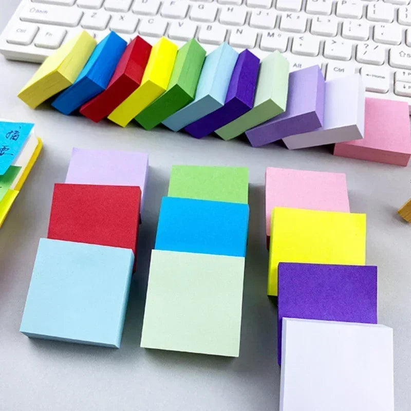 11pcs/Set Fluorescent Color Sticky Notes Posted It Note Pads Planner Stickers Notepad Memo Pad for School Office Supplies