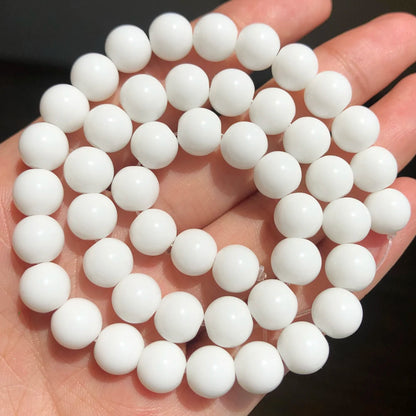 Natural Stone Dark Blue Chalcedony Jades Beads Round Loose Spacer Beads For Jewelry Making 4/6/8/10/12mm DIY Handmade Bracele