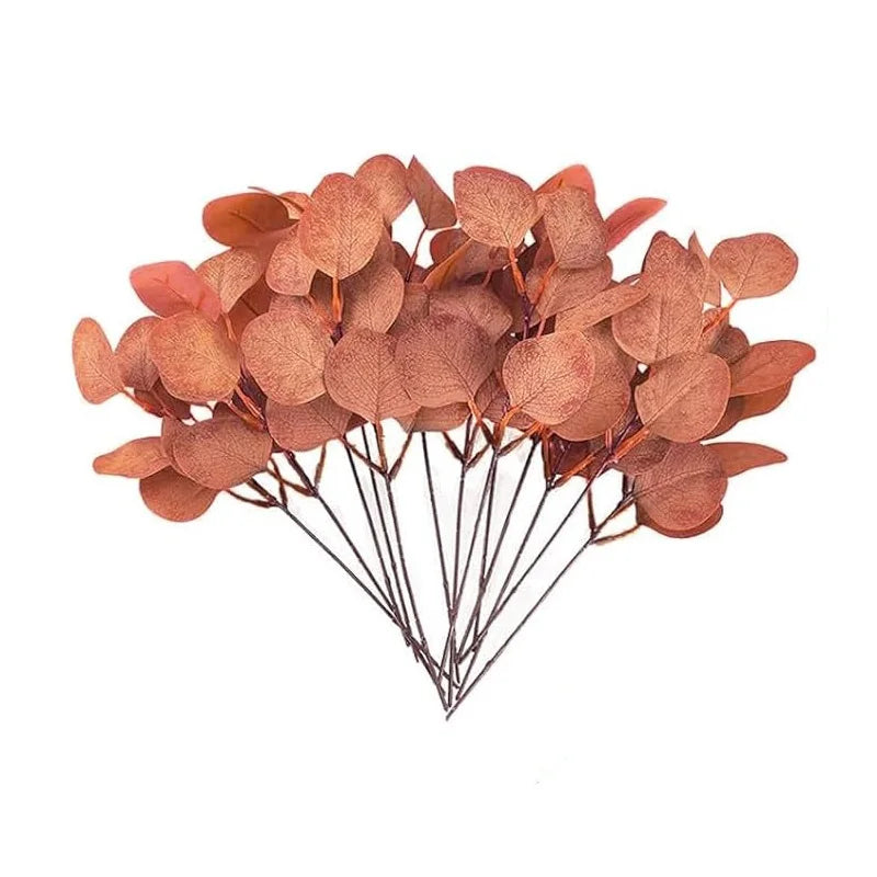 5/10/20Pcs Of Eucalyptus Leaf Stems Green Artificial Plants For Living Room Decoration Bride Wedding Vases Flowers Bouquet De