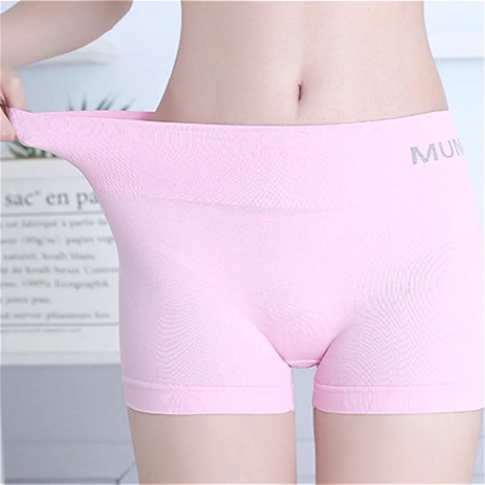4pcs Safety Female Panties Pants For Women Seamless Body Shaping Casual Short Ladies Boxer Briefs Boyshorts Cotton Underwear