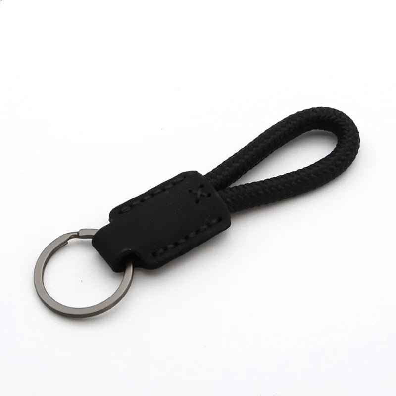 New Classic Vintage Cow Leather Keychain Men Personality Fashion Leather Car Key Ring