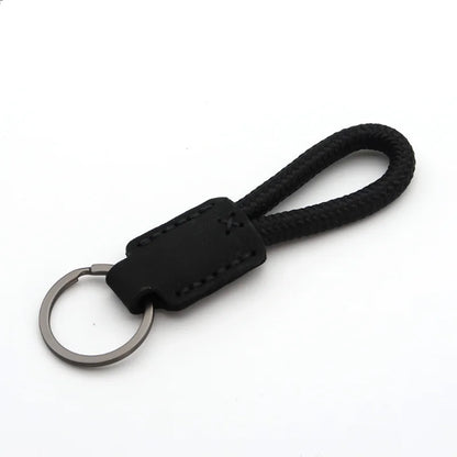 New Classic Vintage Cow Leather Keychain Men Personality Fashion Leather Car Key Ring