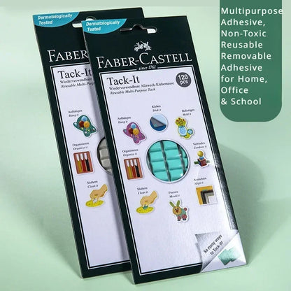Faber-Castell Tack-It Multipurpose Adhesive Tacky Putty, Non-Toxic Reusable Adhesive Mounting Putty for Crafts & Poster Hangi