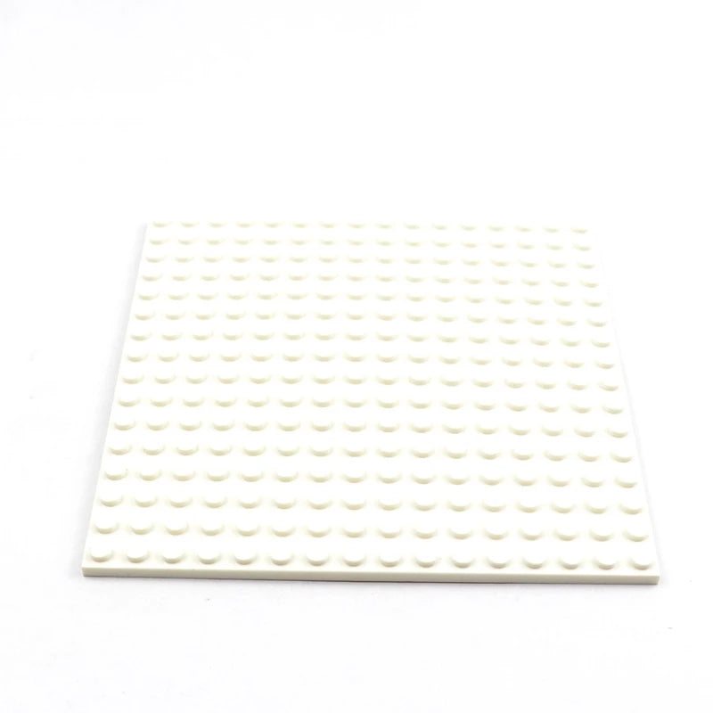 1 Piece 16x16 Double-sided Base Plates MOC Building Blocks Educational Baseplate Compatible with Lego - Item A White