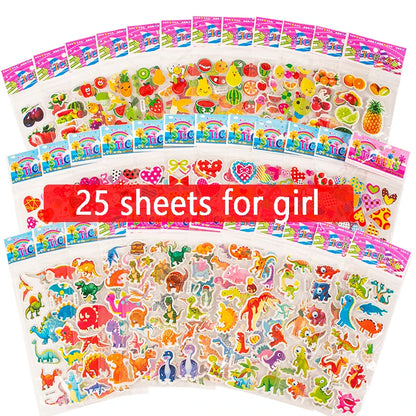 25/40/50 Sheets Clipbook Stickers Handmade DIY Diary Book Decorative over Three Years Old Children Gifts for Boys Girls TMZ -