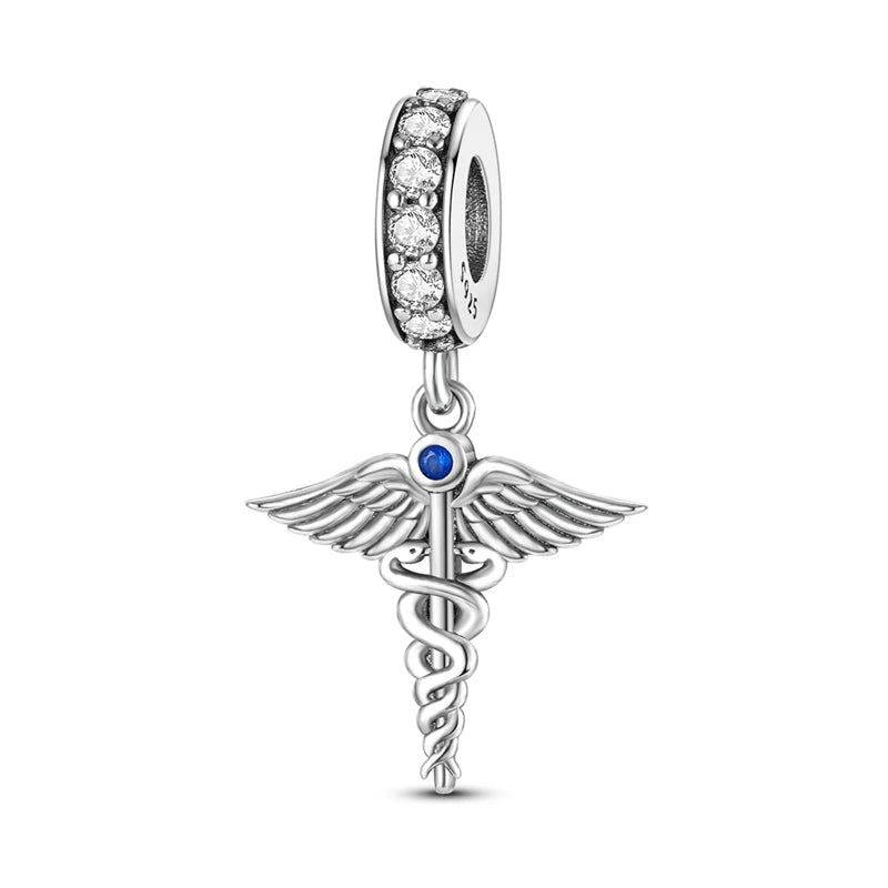 925 Sterling Silver Charms Beads Pendant Tree of Life Dog Elephant Love Heart Charm Fit Original Bracelet DIY Women Jewelry G