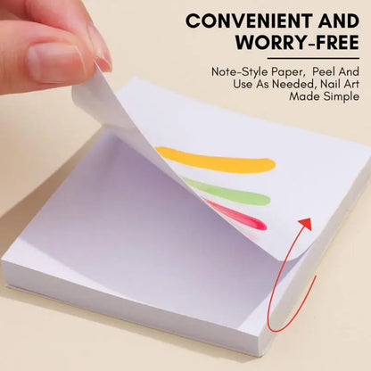 50Pcs Gel Nail Polish Palette Paper Disposable Nail Art Sticker Gel Polish Mixing Drawing Paper DIY Display Manicure Tools