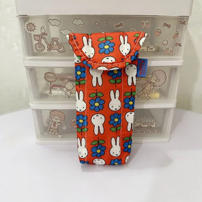Kawaii Anime Miffy Rabbit Glasses Bag Cartoon Cute Glasses Storage Bag Cotton Inner Liner Sunglasses Sunglasses Protective Ba