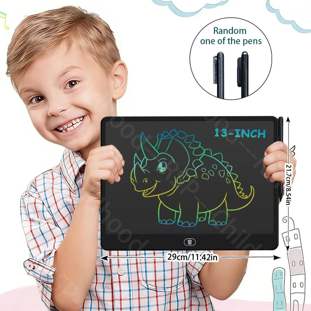 8/11/13/16 Inch LCD Drawing tablet Writing Board Kids Doodle Painting Handwriting Pad Toy for 3 4 5 6 7 8 Years Girls Boys Gi
