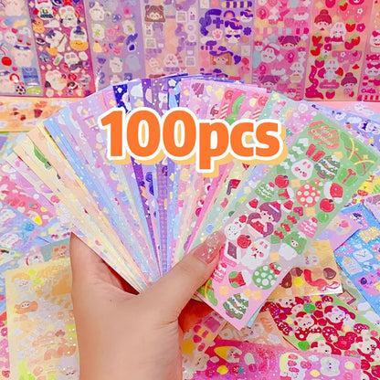 Kawaii Stickers for Kids Cute Stationary Aesthetic Diary Decoration Art Supplies Stickers for Scrapbooking Lot Korean Paper D