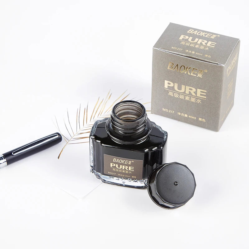BAOKE 40ml Fountain Pen Ink Bottle Pigment Pure Pen Ink