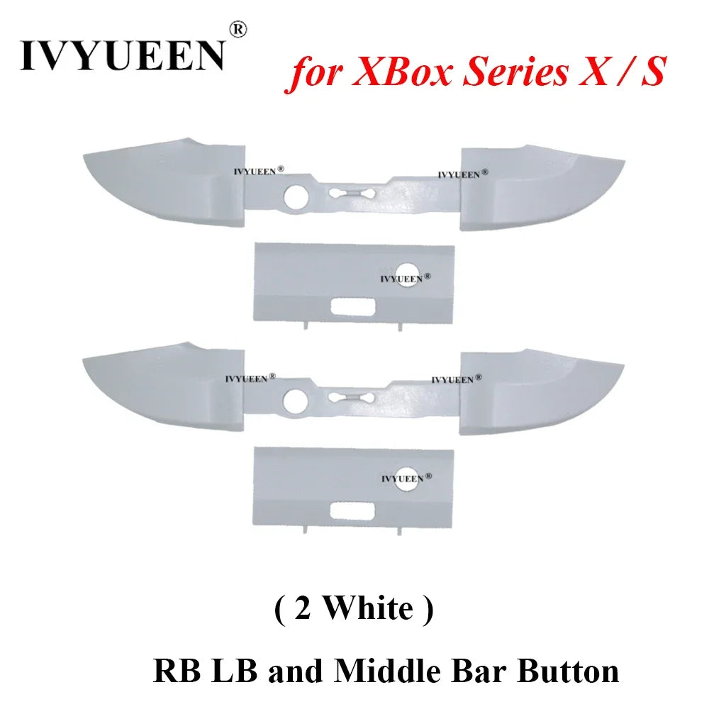 IVYUEEN for XBox Series X S XSS XSX Core Controller RB LB Bumper Button Mod Kit Middle Bar Holder Replacement Repair Parts - 