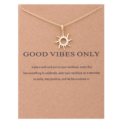 New Trendy Fashion Silver Gold Color Alloy Heavenly Angel Wings Pendant Necklaces for Women Girl Fashion Jewelry - Good Vibes