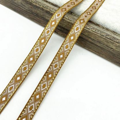 Lace Trim, Vintage Ethnic Lace Tape 2 Yards, 13mm Wide for Sewing, DIY Crafts, Lace Projects, Scrapbooking, Floral Tape - 07