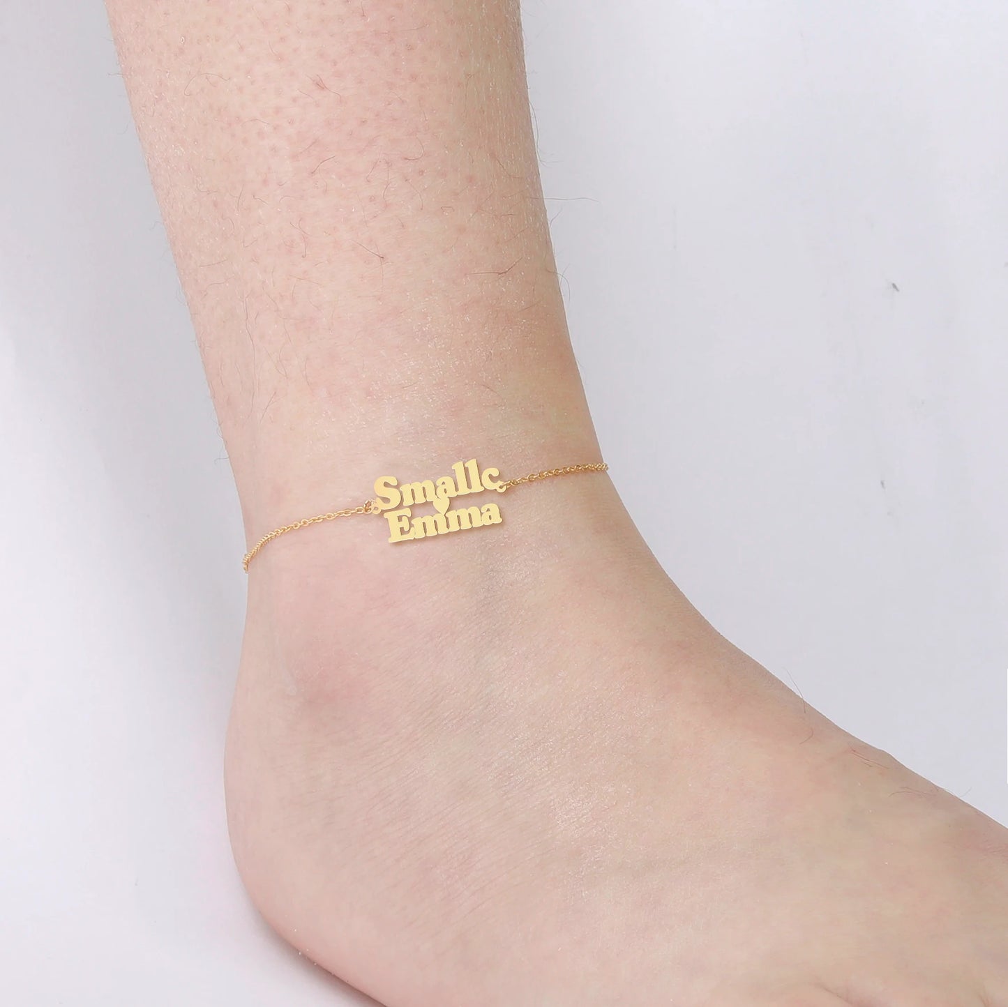Lemegeton Customized Name Anklets for Women Men Personalized Foot Anklet Stainless Steel Chain Anklet Beach Summer Jewelry Gi