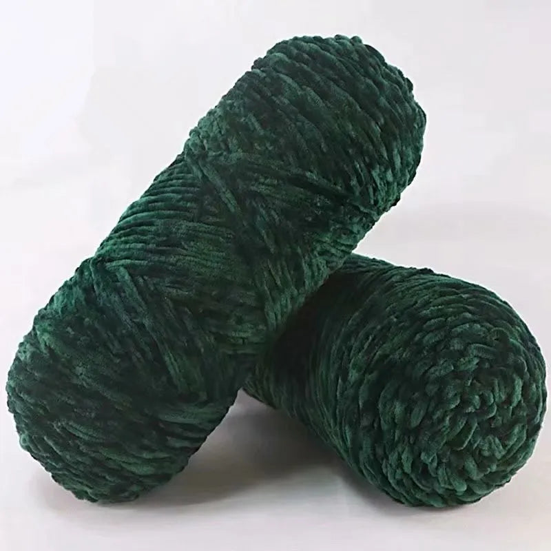DIY 100% Polyester Velvet Yarn Amigurumi Accessories Dolphin Baby Plush Yarn Soft Chenille Yarn for Knitting 1 Skein 100g 130
