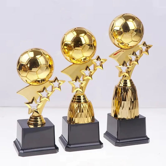 Plastic Golden Ball Awards Trophy Model Soccer Competition Winner Award Trophy Toy Craft Souvenirs Excellent Player Award Sma