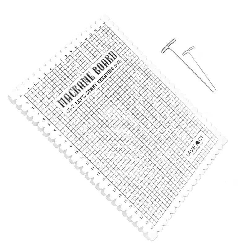 Creative Macrames Board Handcraft Knitting String Grided Boards Mat DIY Woolen