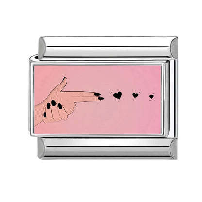 2026 New Women's Gift Cute Cat Looks at the cake Italian Charm Links Beads Fit 9mm Stainless Steel Modular Bracelet Jewelry G