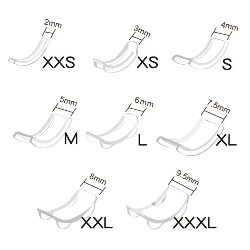 8/12/34 Pcs/Set Silicone Invisible Clear Ring Size Adjuster Guard Tightener Resizing Jewelry Tools Resizer Loose Rings - Type