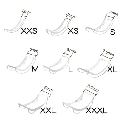 8/12/34 Pcs/Set Silicone Invisible Clear Ring Size Adjuster Guard Tightener Resizing Jewelry Tools Resizer Loose Rings