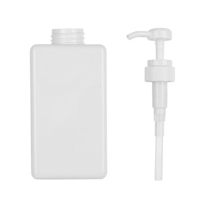 650ml Square Clear Bottle Liquid Soap Whipped Mousse Points Bottling Shampoo Lotion Shower Gel Pump Bottlesnding Soap Dispens