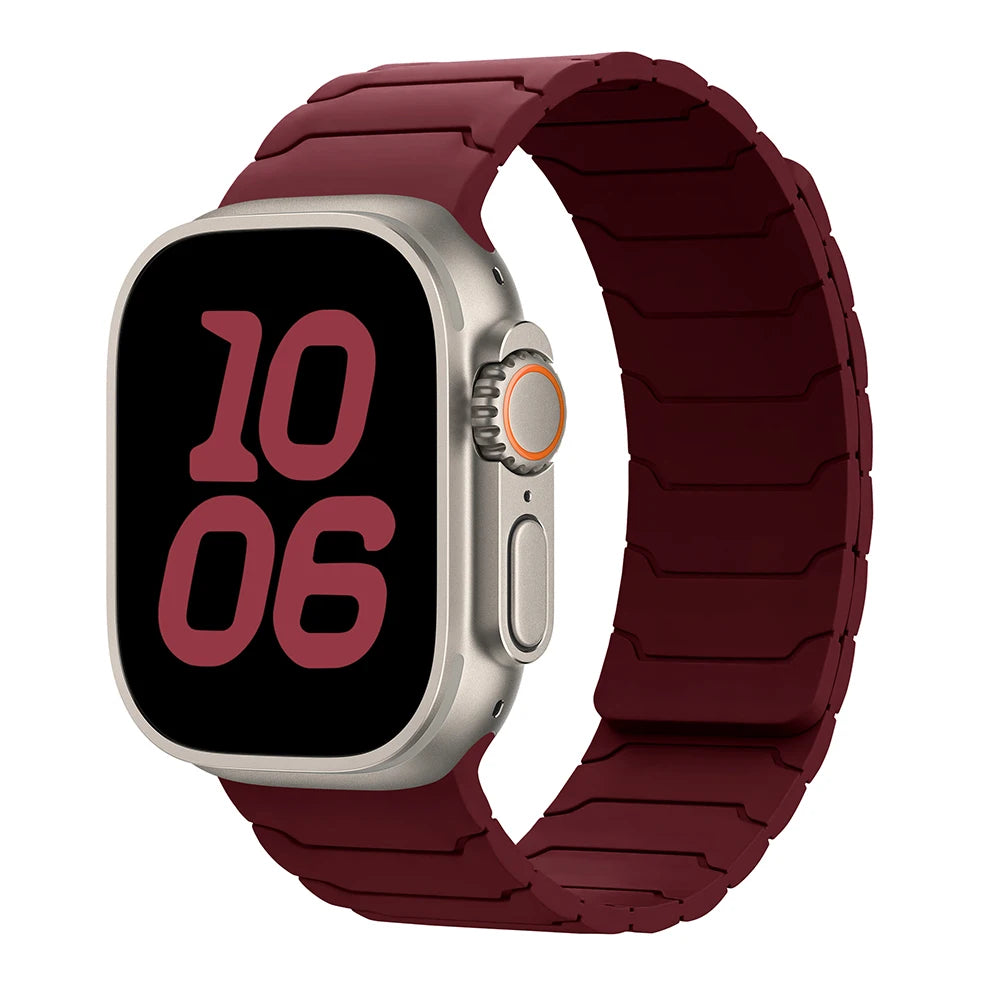 magnetic Strap For Apple Watch Band ultra 2 3 49mm 44mm 40mm 41mm 46mm 42mm 45mm 38 Silicone Bracelet IWatch Series 11 9 8 SE