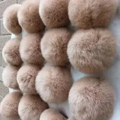 Pompom 5cm 6cm 8cm Fluffy Fur Ball Soft Pompon DIY Pompons For Keychain Sewing On Scarf Hats Shoes Apparel Craft Supplies
