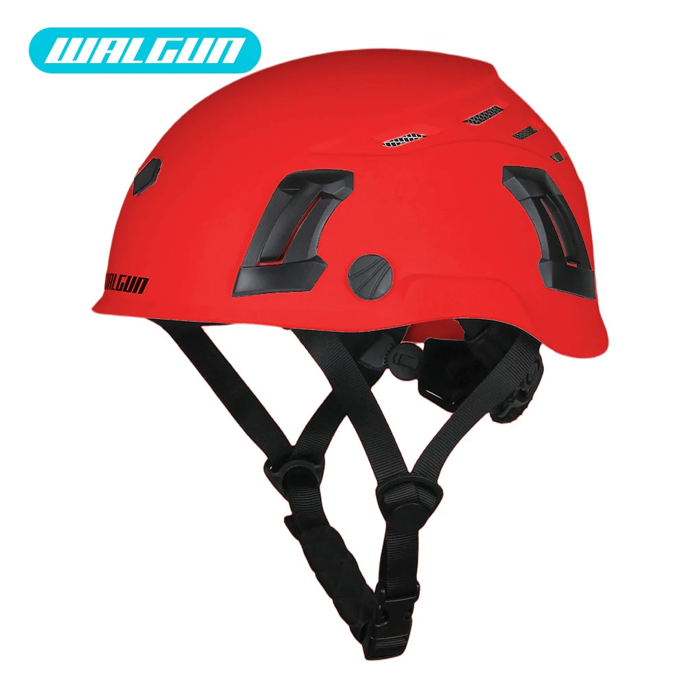WALGUN K202 Construction Work Safety Helmet with Goggle Lens Visor Ear Protection Hat Electrician Work-at-height Climbing Hel