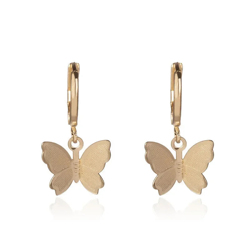 A Pair Vintage Couples Creative Angel Wings Stud Earrings Women Punk Studs Birthday Jewelry Gift - ED113
