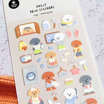 Korean Import Original Suatelier Daily Stickers Scrapbooking Diy Journal Stationery Sticker Decor Art School Supply